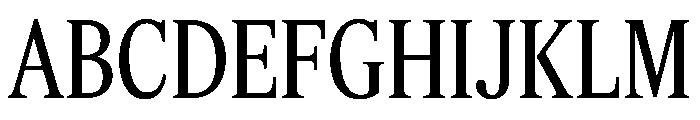 Feature Deck Condensed Regular Font UPPERCASE