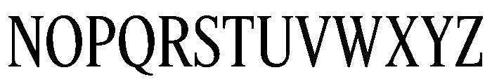 Feature Deck Condensed Regular Font UPPERCASE