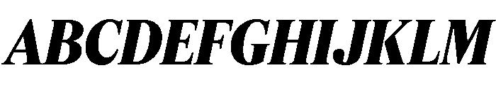 Feature Deck Extrabold Italic Font UPPERCASE