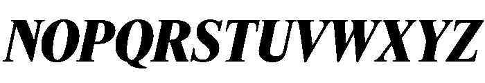 Feature Deck Extrabold Italic Font UPPERCASE