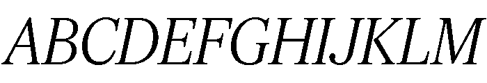 Feature Deck Light Italic Font UPPERCASE