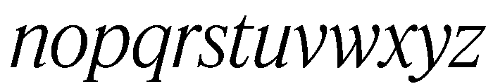Feature Deck Light Italic Font LOWERCASE