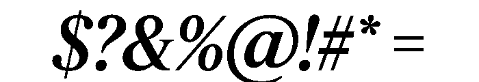Feature Deck Medium Italic Font OTHER CHARS