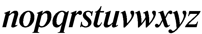 Feature Deck Medium Italic Font LOWERCASE