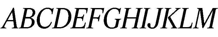 Feature Deck Regular Italic Font UPPERCASE