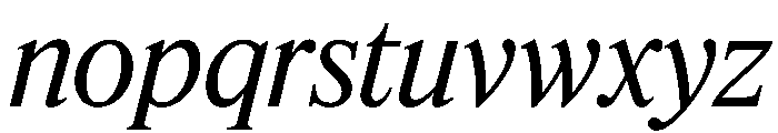 Feature Deck Regular Italic Font LOWERCASE