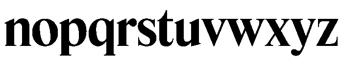 Feature Display Bold Font LOWERCASE
