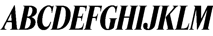Feature Display Condensed Bold Italic Font UPPERCASE