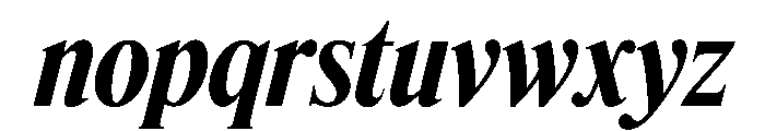 Feature Display Condensed Bold Italic Font LOWERCASE