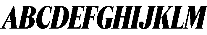 Feature Display Condensed Extrabold Italic Font UPPERCASE