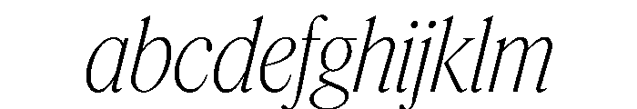 Feature Display Condensed Extralight Italic FONT
