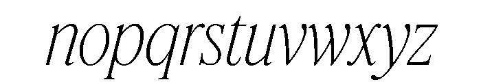 Feature Display Condensed Extralight Italic Font LOWERCASE