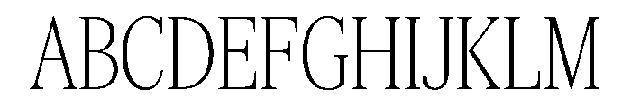 Feature Display Condensed Extralight Font UPPERCASE