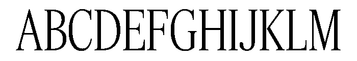Feature Display Condensed Light Font UPPERCASE