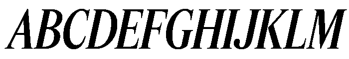 Feature Display Condensed Medium Italic Font UPPERCASE
