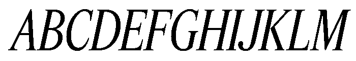 Feature Display Condensed Regular Italic Font UPPERCASE