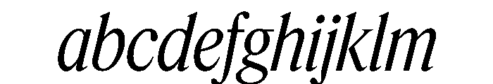 Feature Display Condensed Regular Italic FONT