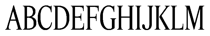 Feature Display Condensed Regular Font UPPERCASE