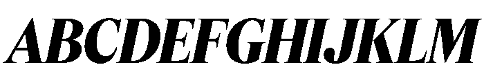 Feature Display Extrabold Italic Font UPPERCASE