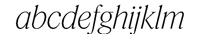 Feature Display Extralight Italic FONT