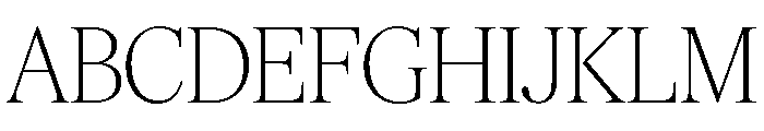 Feature Display Extralight Font UPPERCASE