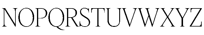 Feature Display Extralight Font UPPERCASE
