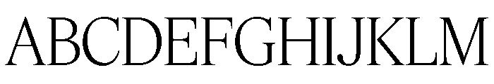 Feature Display Light Font UPPERCASE