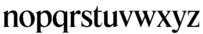 Feature Display Medium Font LOWERCASE