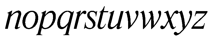 Feature Display Regular Italic Font LOWERCASE