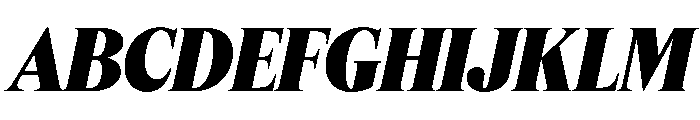 Feature Display Ultra Italic Font UPPERCASE