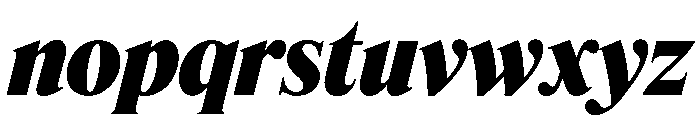 Feature Display Ultra Italic Font LOWERCASE