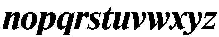 Feature Flat Deck Bold Italic Font LOWERCASE
