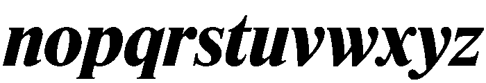 Feature Flat Deck Extrabold Italic Font LOWERCASE