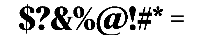 Feature Flat Deck Extrabold Font OTHER CHARS