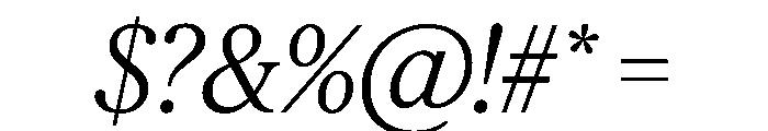 Feature Flat Deck Light Italic Font OTHER CHARS