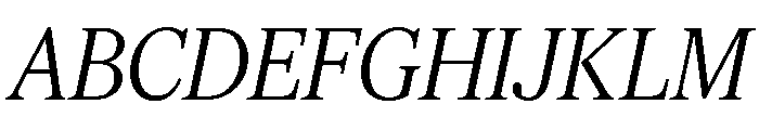 Feature Flat Deck Light Italic Font UPPERCASE