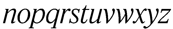 Feature Flat Deck Light Italic Font LOWERCASE