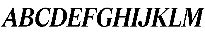 Feature Flat Deck Medium Italic Font UPPERCASE