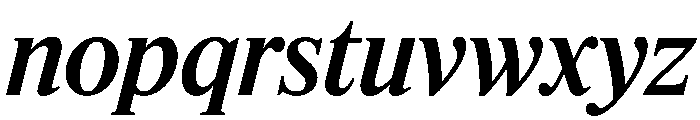 Feature Flat Deck Medium Italic Font LOWERCASE