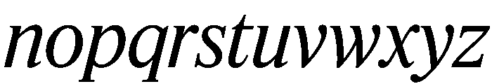 Feature Flat Deck Regular Italic Font LOWERCASE