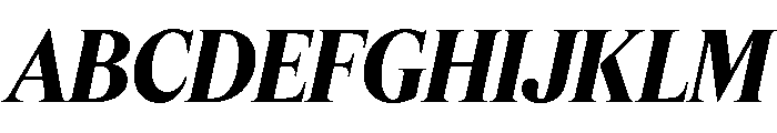 Feature Flat Display Bold Italic Font UPPERCASE