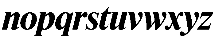 Feature Flat Display Bold Italic Font LOWERCASE
