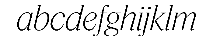 Feature Flat Display Extralight Italic FONT