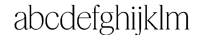 Feature Flat Display Extralight FONT