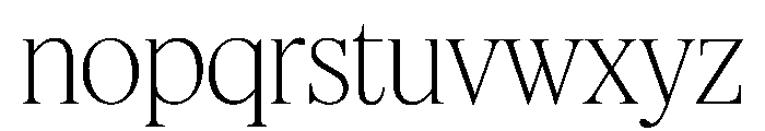 Feature Flat Display Extralight Font LOWERCASE