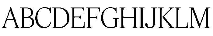 Feature Flat Display Light Font UPPERCASE