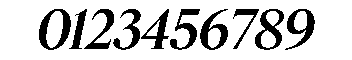Feature Flat Display Medium Italic Font OTHER CHARS