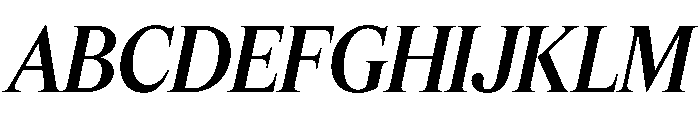 Feature Flat Display Medium Italic Font UPPERCASE