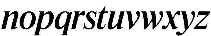 Feature Flat Display Medium Italic Font LOWERCASE
