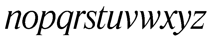 Feature Flat Display Regular Italic Font LOWERCASE